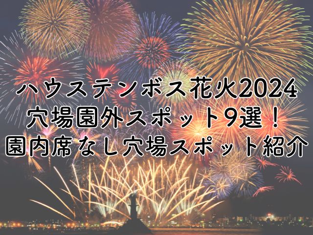 ハウステンボス花火2024の穴場園外スポット9選！園内席なし穴場スポットも紹介